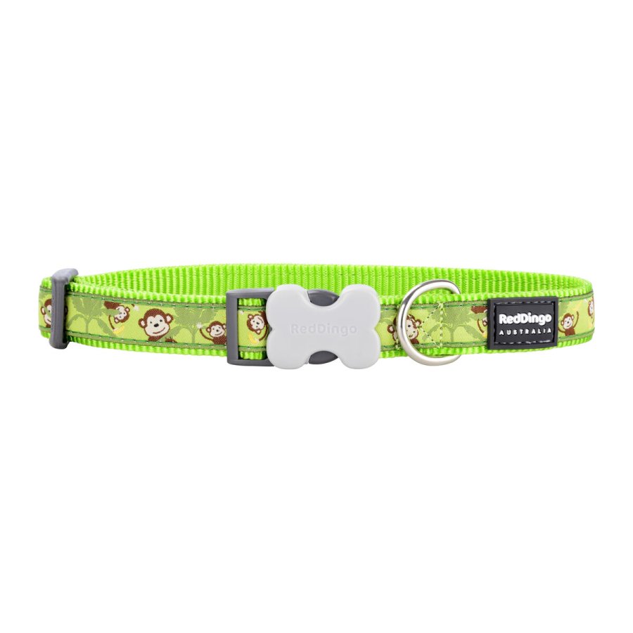 Hundehalsbnd Red Dingo STYLE MONKEY LIME GREEN 41-63 cm #1
