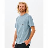 Kort�rmet T-shirt til M�nd Rip Curl Pocket Quality Surf  Bl� #2