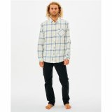 Lang�rmet Tr�je til M�nd Rip Curl Checked in Flannel Franela Hvid #4