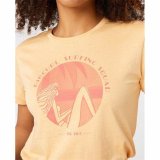 Kortrmet T-shirt Rip Curl Re-Entry Crew  Beige #4