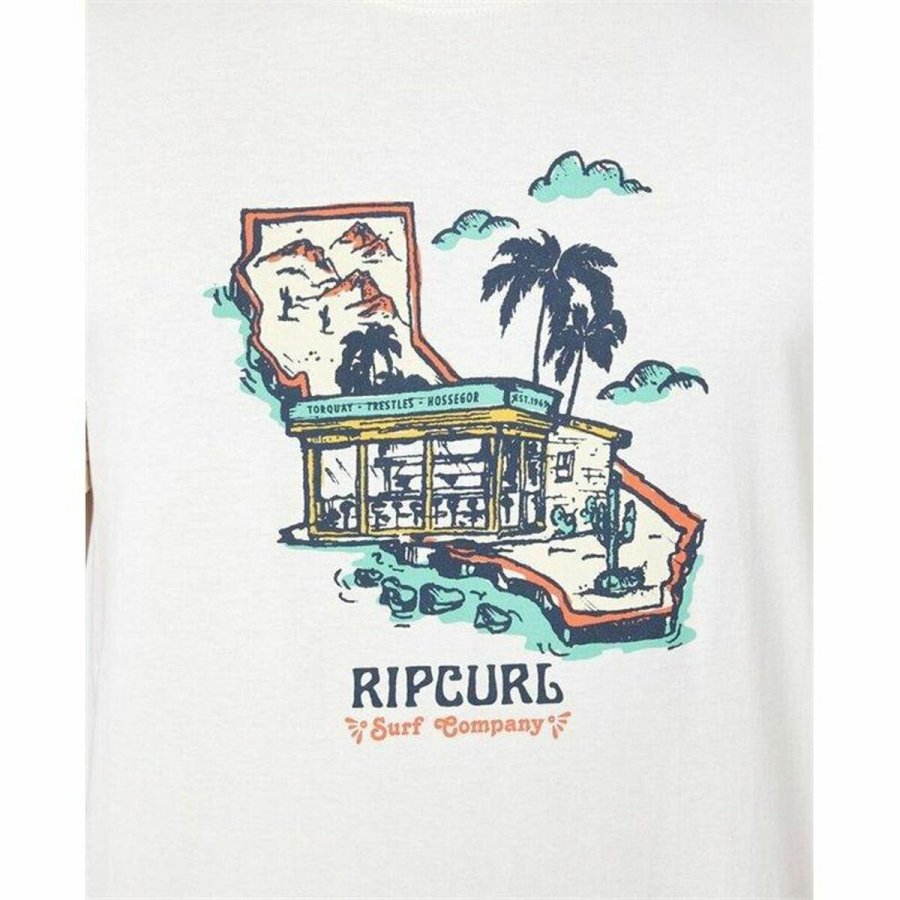 T-shirt Rip Curl Framed Hvid M�nd #3