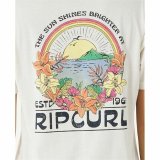 Kortrmet T-shirt Rip Curl Sun Relaxed Hvid #4