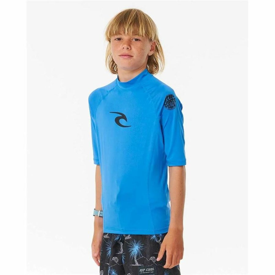 Kortrmet T-shirt til Mnd Rip Curl Wave pf Himmelbl #3