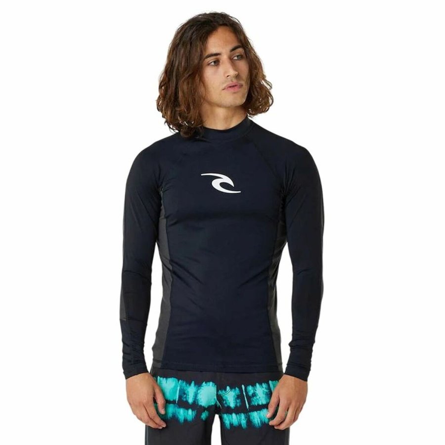 Bade T-shirt Rip Curl Waves pf Sort #1