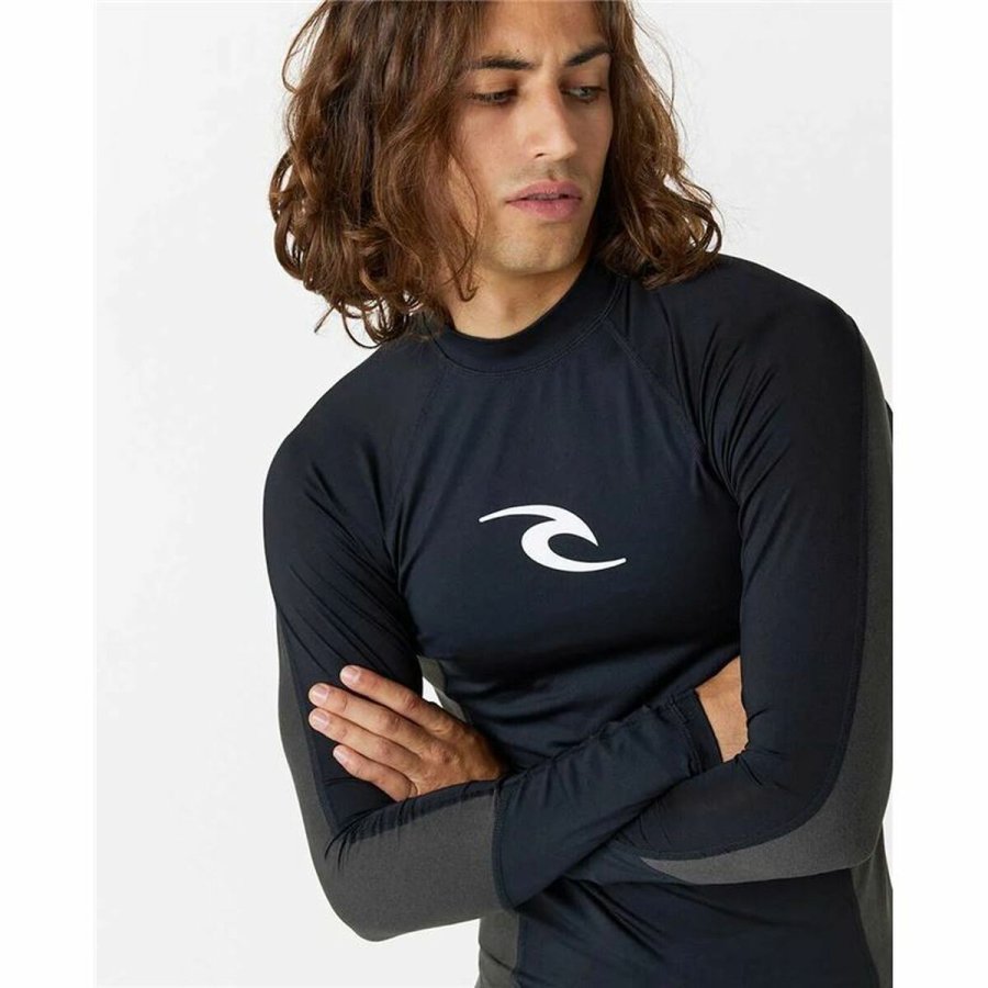 Bade T-shirt Rip Curl Waves pf Sort #3