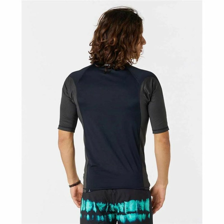 Kortrmet T-shirt til Mnd Rip Curl Waves pf Sort #2