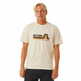 Kortrmet T-shirt til Mnd Rip Curl Surf Revival Mumma Varm hvid #1