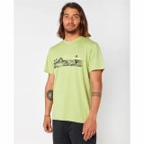 Kortrmet T-shirt til Mnd Rip Curl Paradise Land Lysegrn #3