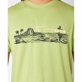 Kortrmet T-shirt til Mnd Rip Curl Paradise Land Lysegrn #4