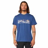 Kortrmet T-shirt til Mnd Rip Curl Paradise Land Bl #1