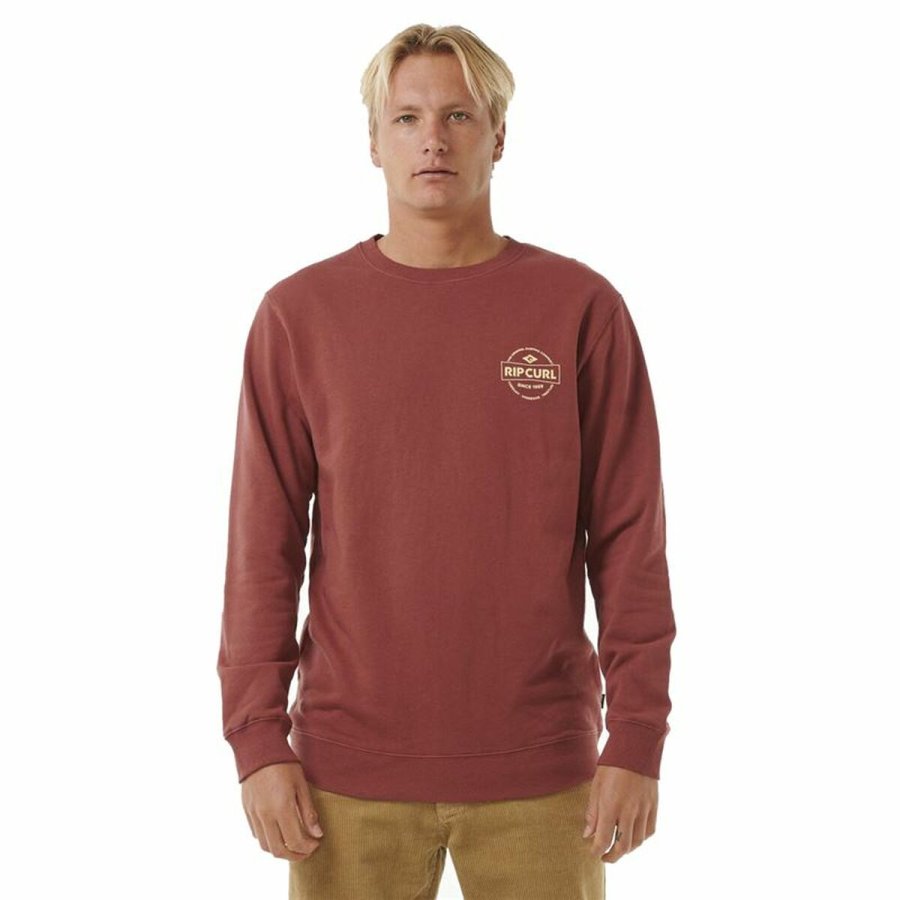 Sweaters uden Htte til Mnd Rip Curl Stapler Crew Brun #1