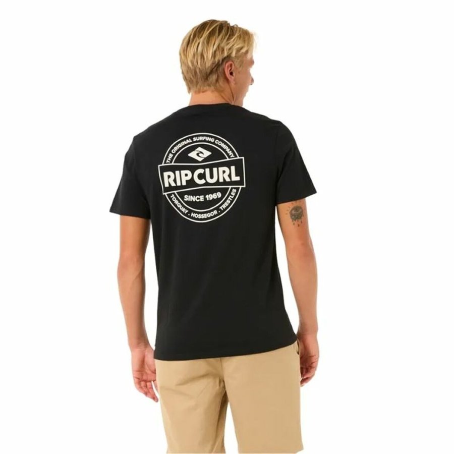 Kort�rmet T-shirt til M�nd Rip Curl Staple Sort #2