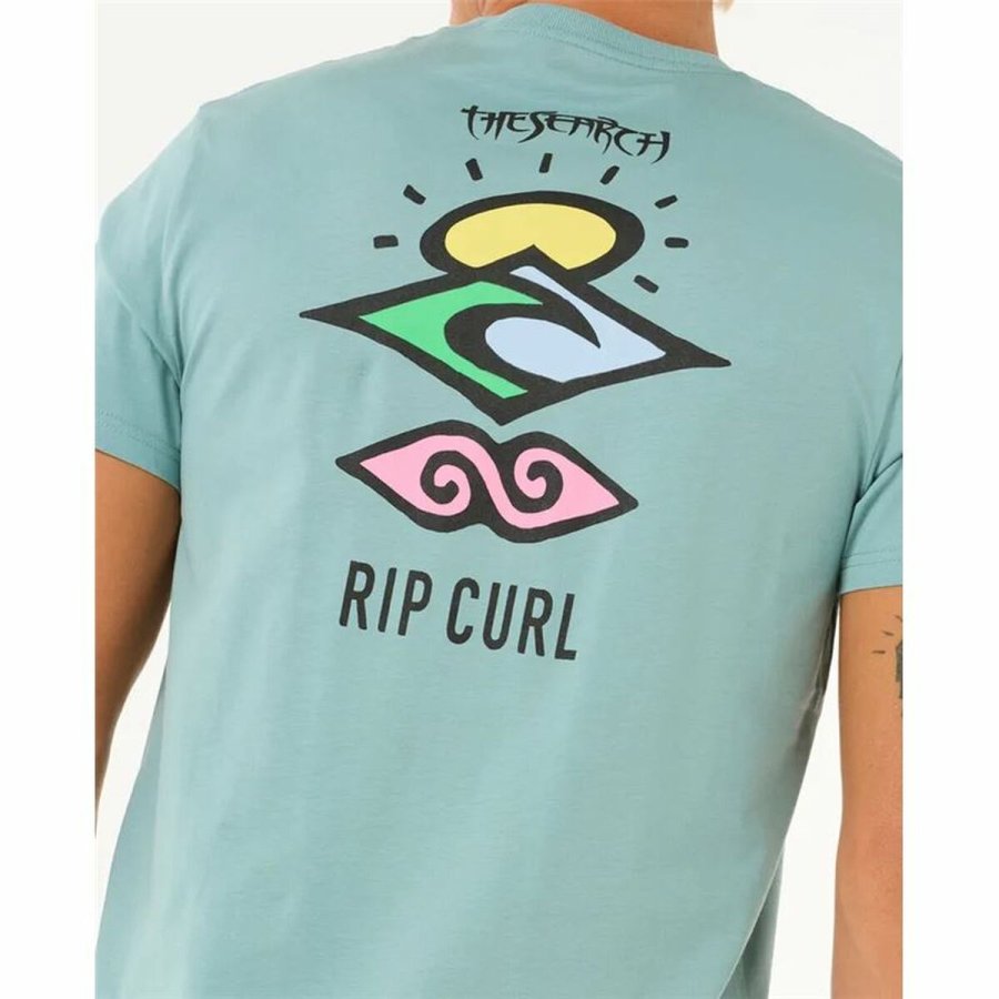 Kortrmet T-shirt til Mnd Rip Curl Search Icon Tee Bl #6