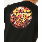 Kortrmet T-shirt til Mnd Rip Curl Passage Tee Sort #6