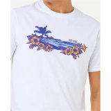 Kortrmet T-shirt til Mnd Rip Curl Surf Paradise Hvid #5