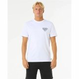 Kortrmet T-shirt til Mnd Rip Curl Desti Animals Tee Hvid #2