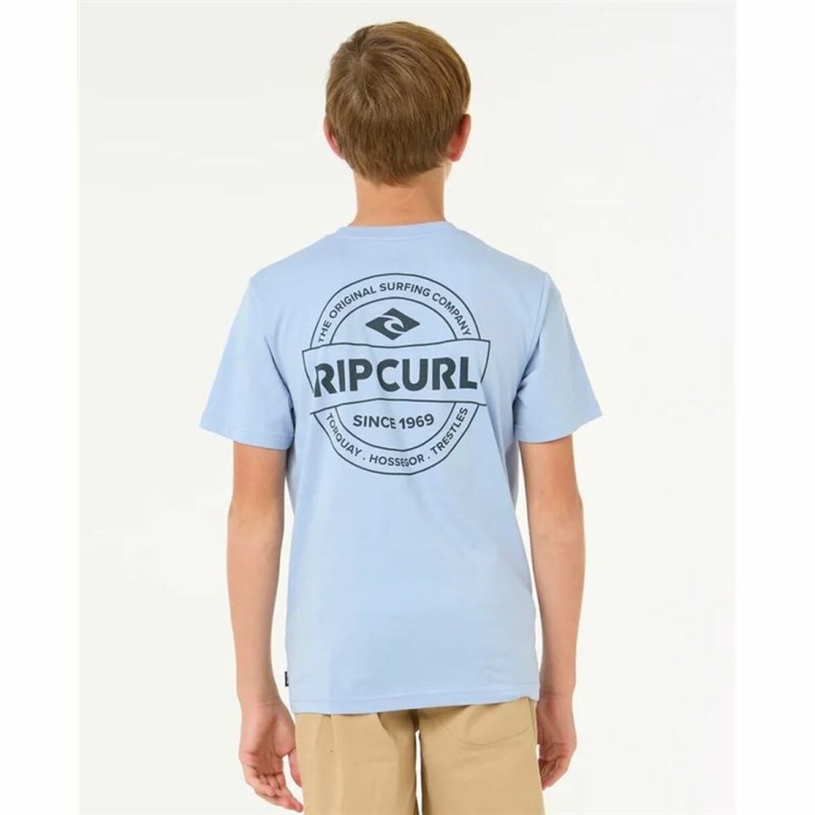 Brne Kortrmet T-shirt Rip Curl Rip Curl Staple Tee Bl #4