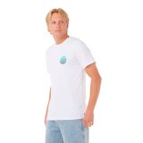 Kort�rmet T-shirt til M�nd Rip Curl Passage Tee Hvid #3