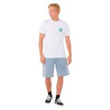 Kort�rmet T-shirt til M�nd Rip Curl Passage Tee Hvid #4
