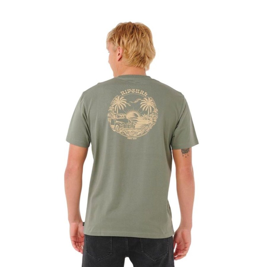 Kort�rmet T-shirt til M�nd Rip Curl Surf Trip Tee Bl� #2