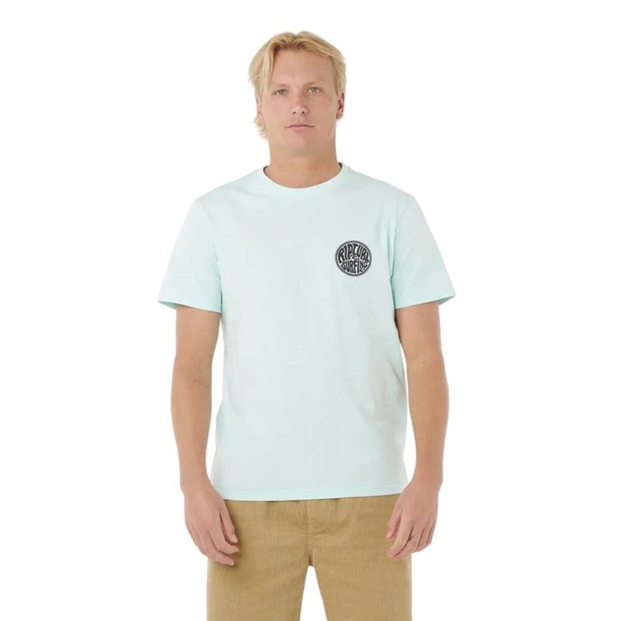 Kort�rmet T-shirt til M�nd Rip Curl Drifter Tee Bl� #1