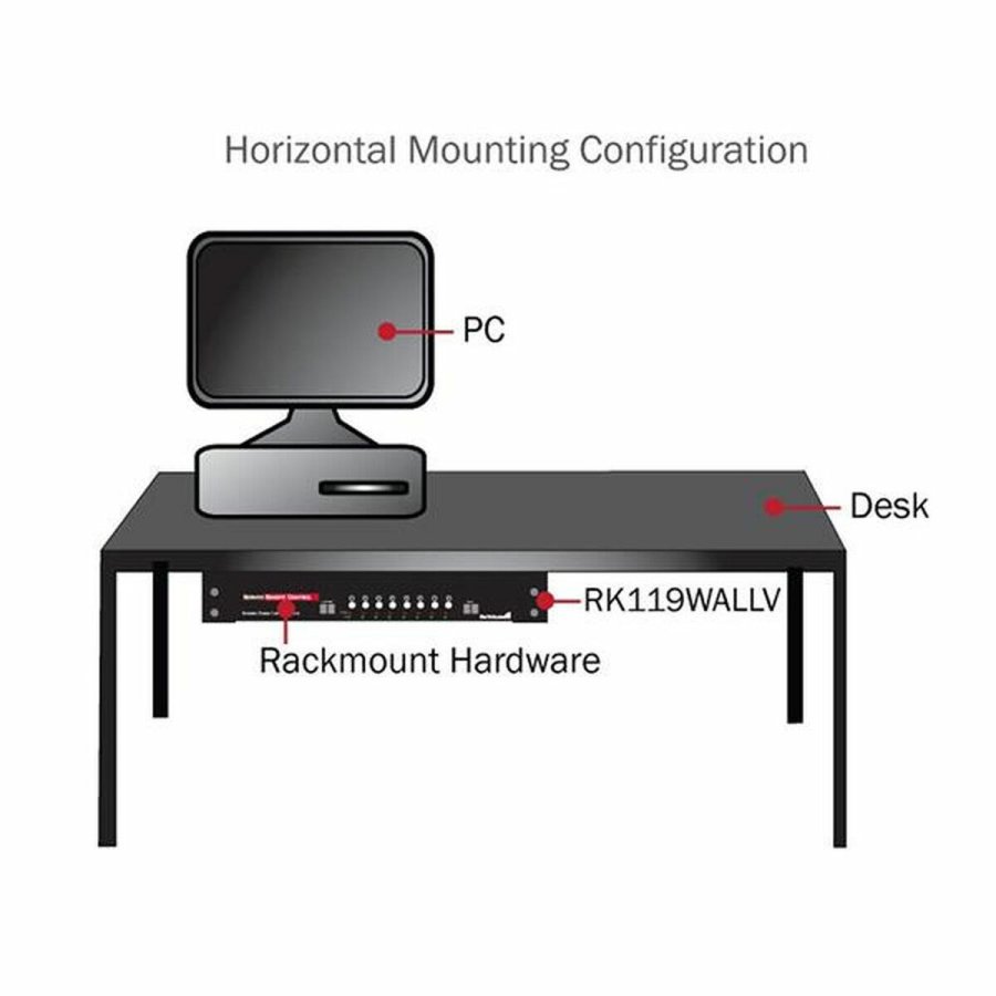 fjederbndsklemme Startech RK419WALLV #3