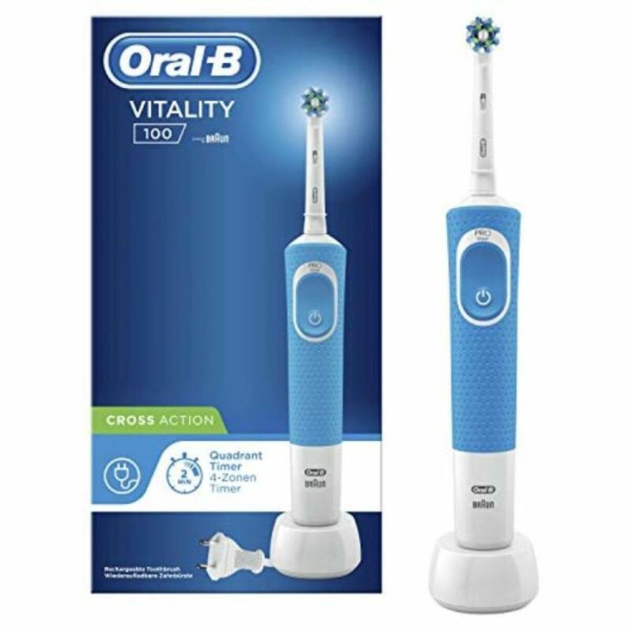 Elektrisk tandbrste + Udskifter Oral-B D100 VITALITY (1) #1