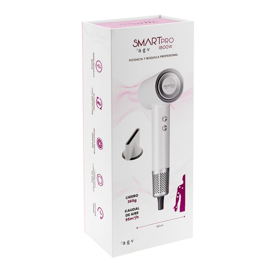 AGV Pack H�rt�rrer og Diffuser Smart Pro 1800W Ionisk St�jsvag Hurtigt�rring #3