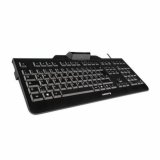 Tastatur med reader Cherry JK-A0100ES-2 Sort Spansk qwerty QWERTY #3