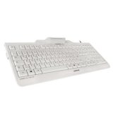 Tastatur med reader Cherry JK-A0100ES-0 Hvid Gr Spansk qwerty QWERTY #3