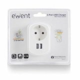 Vgstik med 2 USB-porte Ewent EW1211 3,1 A #1