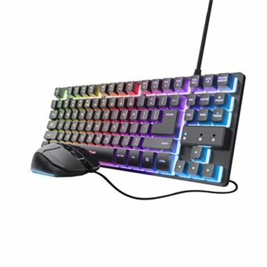 Tastatur og mus Trust GXT798 Sort Spansk #1