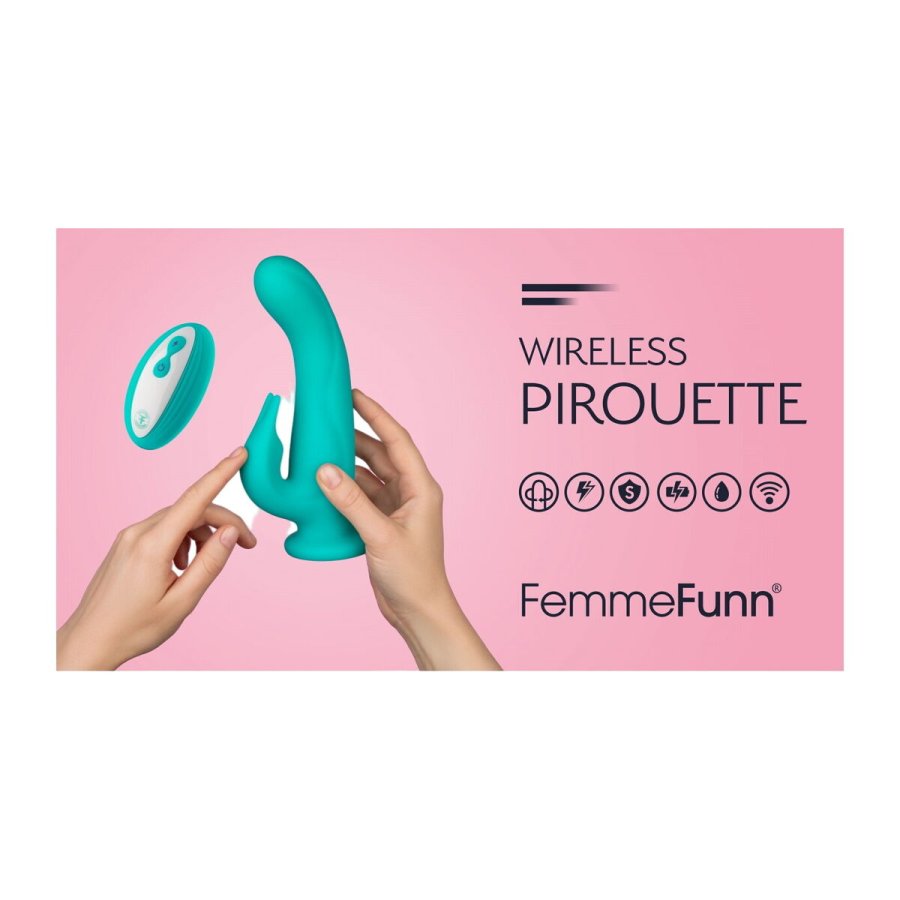 Dual Stimulation Vibe FemmeFunn Pirouette Turkisbl� #7