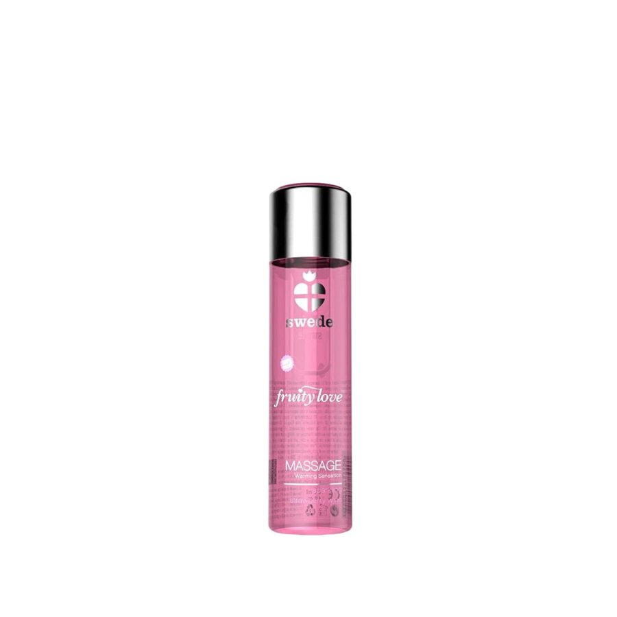 Erotisk massageolie Swede 60 ml Jordbr Mousserende Vin Varme Effekt #1