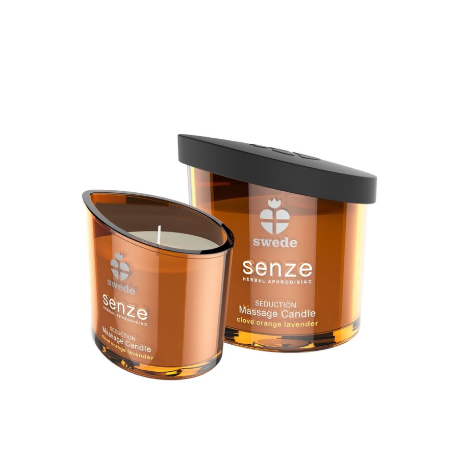 Senze Massage Lys Drillende Swede Seduction Lavendel Orange Nelikke 150 ml #1
