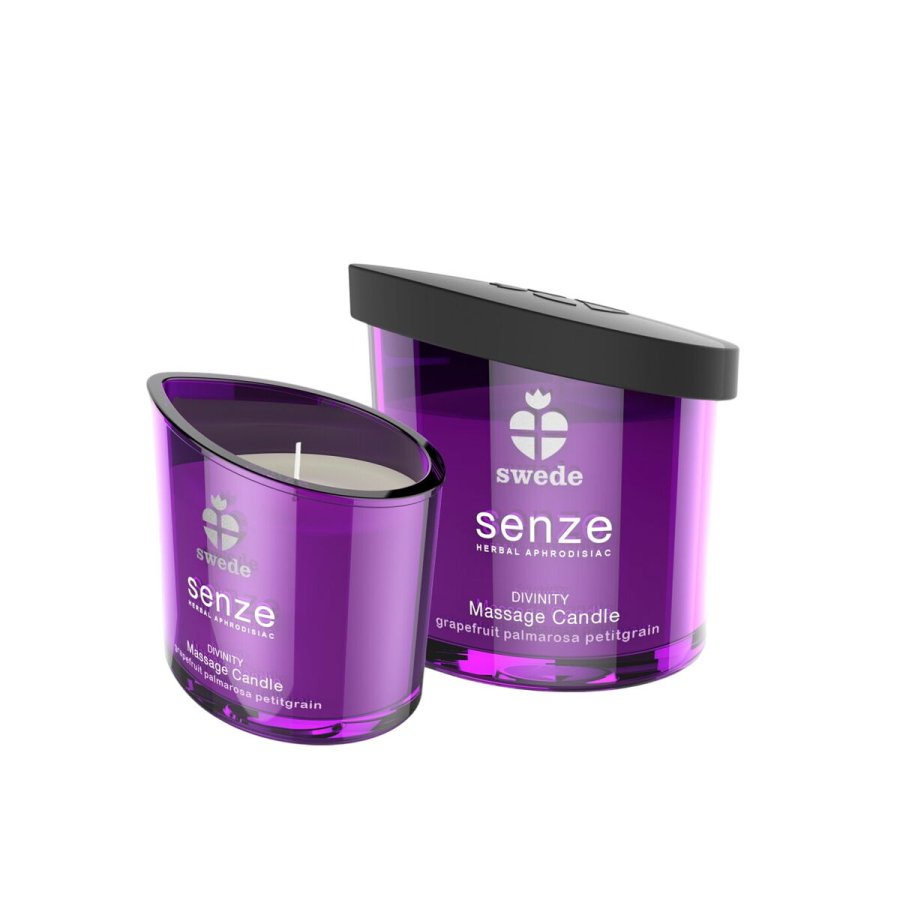 Senze Massage Lys Drillende Swede Divinity Petitgrain Citrongrs 50 ml #1