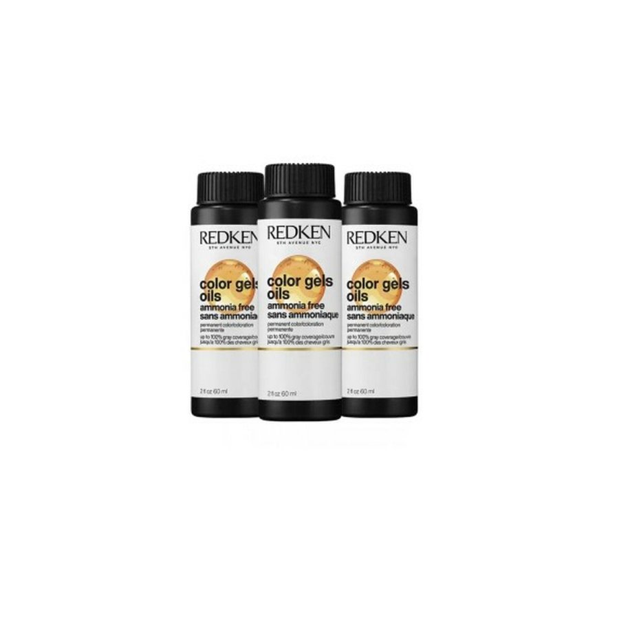 Permanent Farve Redken Color Gel Oils 3 x 60 ml N 04NCh - 4.015 (3 enheder) #1