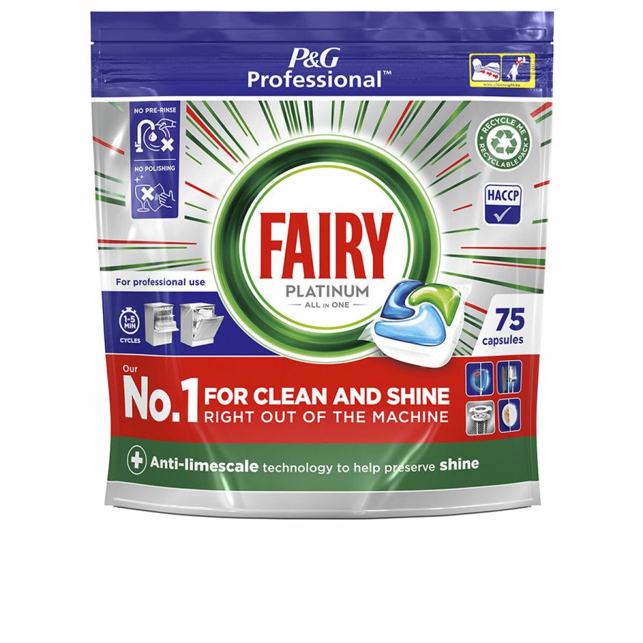 Opvaskemaskine tabletter Fairy Platinum (75 enheder) #1