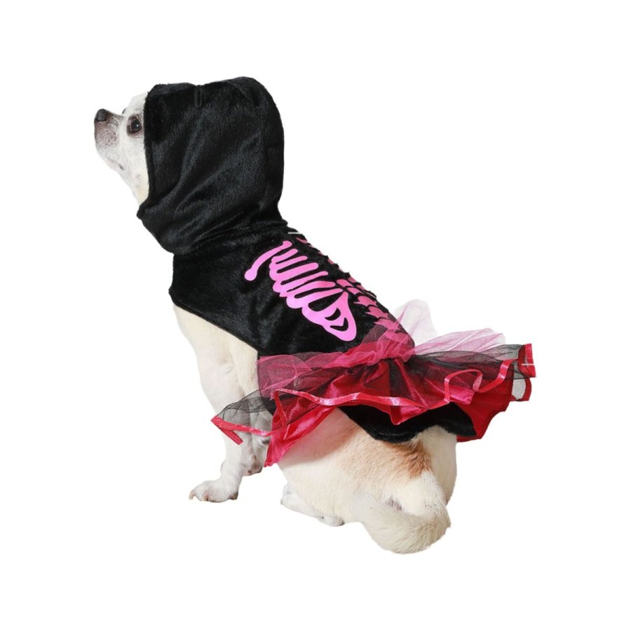 Hundedragt Pink Skelet #1