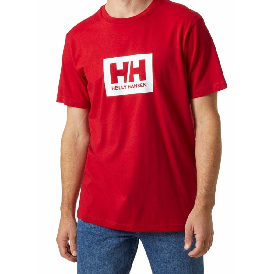 Kort�rmet T-shirt til M�nd  HH BOX T Helly Hansen 53285 162  R�d #1