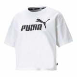 Kort�rmet T-shirt til Kvinder Puma Hvid L #1
