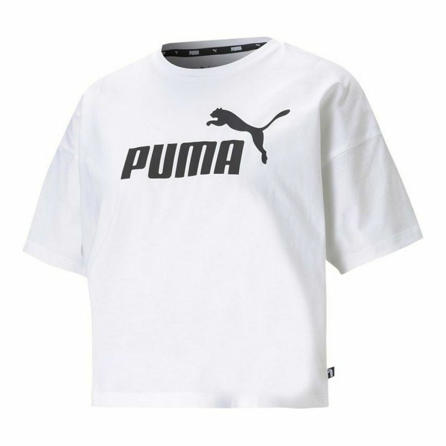 Kort�rmet T-shirt til Kvinder Puma Hvid L #1