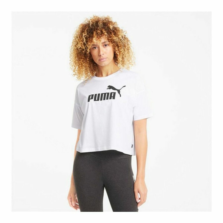 Kort�rmet T-shirt til Kvinder Puma Hvid L #2