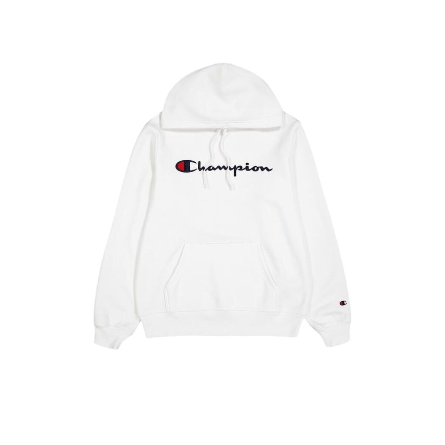 H�ttetr�je til M�nd Champion HOODED SWEATSHIRT 220253 WHT Hvid #1
