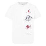 Brne Kortrmet T-shirt Nike JDB AIR GLOBE JORDAN SS TEE 95D121 001 Hvid #1