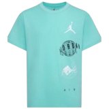 B�rne Kort�rmet T-shirt Nike JDB AIR GLOBE JORDAN SS TEE 95D121 E8G Gr�n #1