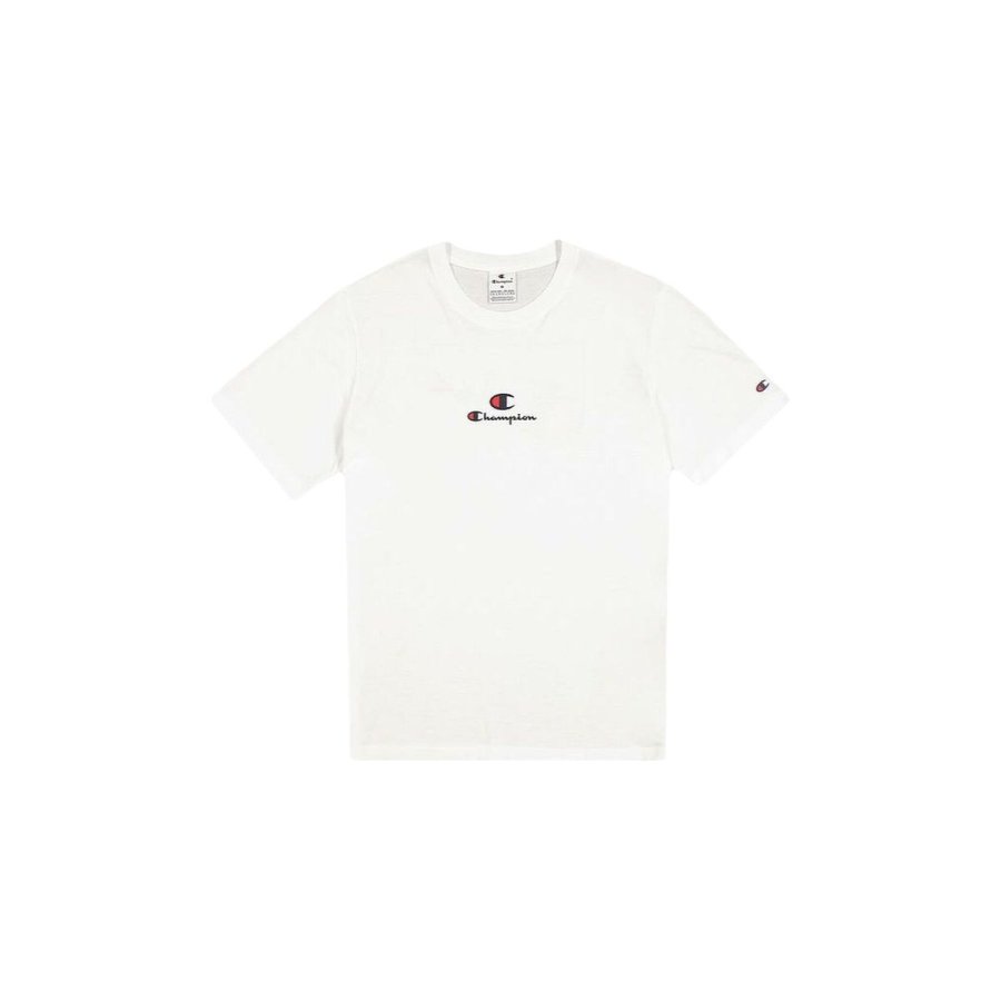 Kort�rmet T-shirt til M�nd Champion CHAMPION SS TEE 220775 Hvid #1