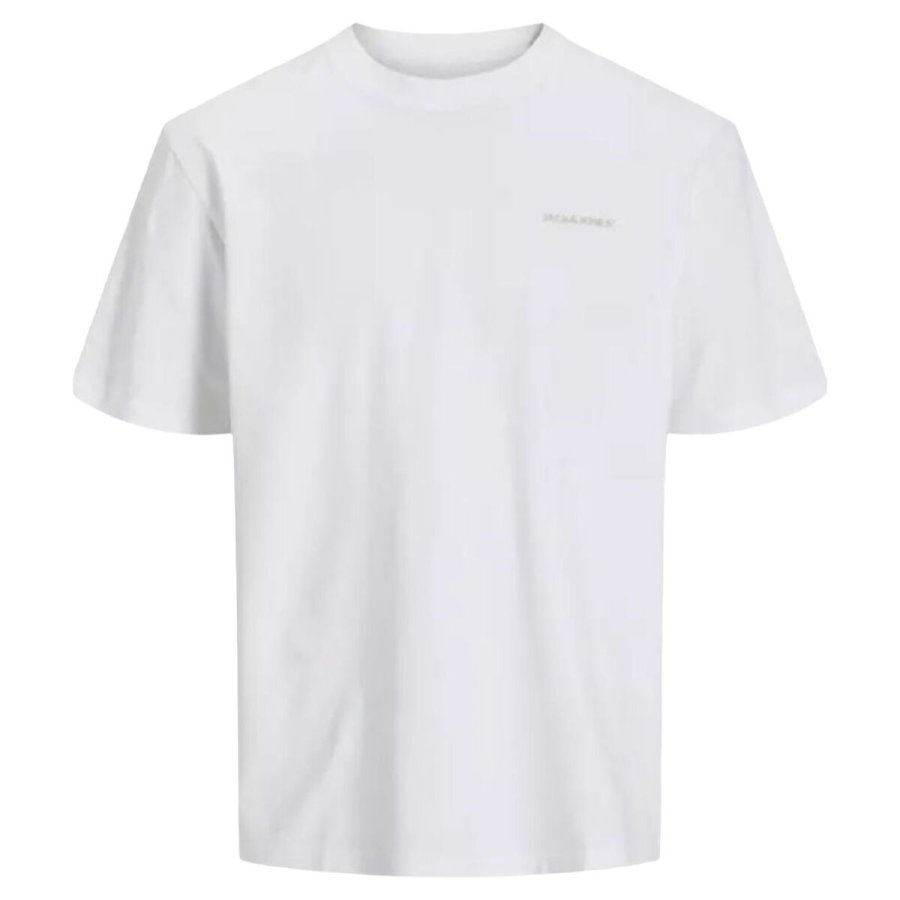 Kort�rmet T-shirt til M�nd Jack & Jones JCOPACER BACK PRINT TEE 12273297 Hvid #1