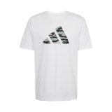 Kort�rmet T-shirt til M�nd Adidas M C CAMO LOGO T JI6770 Hvid #1