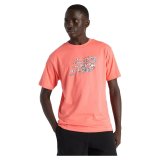 Kort�rmet T-shirt til M�nd New Balance NAT LOGO SS MT51920 DTR Pink #1